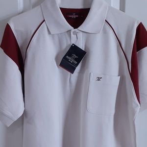 NWT, MANCHESTER (est 1962), Large, Cotton Pique,  2 Button Polo